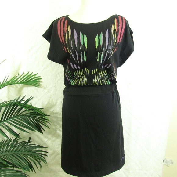 Billabong Black Dress Sz M - Picture 1 of 7